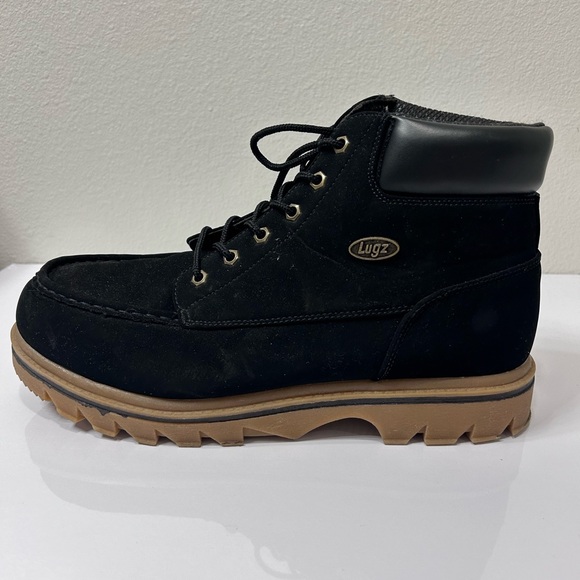 Lugz Warsaw Lace Up Men’s work Safety Shoes Size 13 Black - Picture 7 of 13